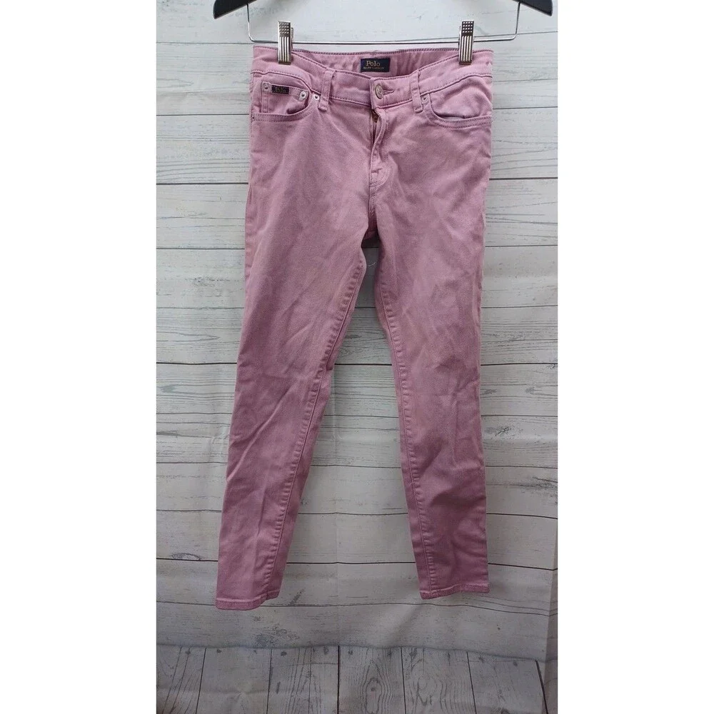 Polo Ralph Lauren Kids Girl Denim Tompkins Skinny Jeans Sz 16